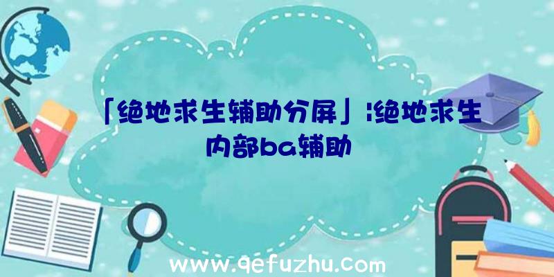 「绝地求生辅助分屏」|绝地求生内部ba辅助